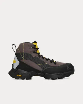 Andreas Dark Grey / Yellow Hiking Boots