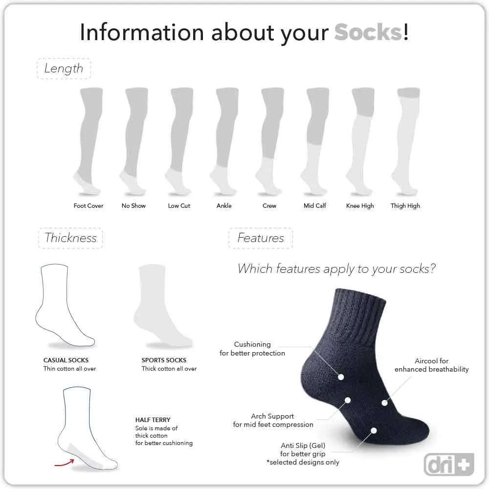 Dri Plus Men’s Endurance Extreme Performance Crew Socks DMS4107