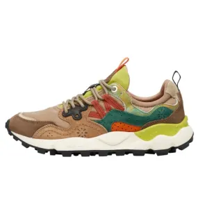 FLOWER MOUNTAIN | Yamano 3 Suede/Nylon Sneakers | Brown-Green