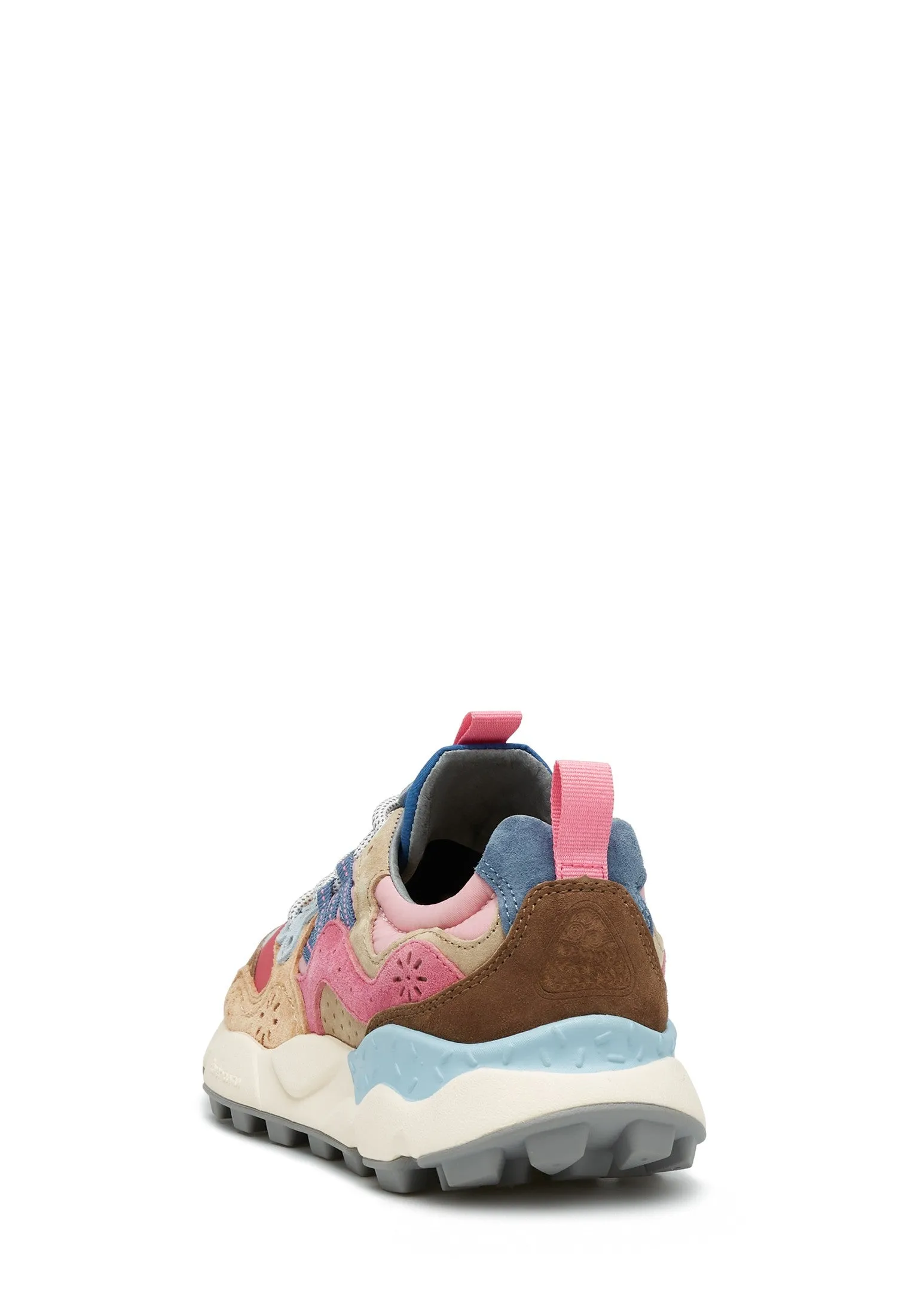 FLOWER MOUNTAIN | Yamano 3 Suede/Nylon Sneakers | Pink-Multi
