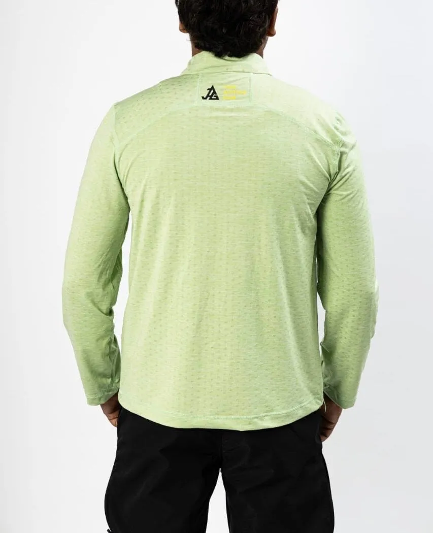 JAG Summit Seeker Series Full Sleeves Tshirt | UPF 50  Protection | Hiking Tshirt | Trekking Tshirt | Light Green