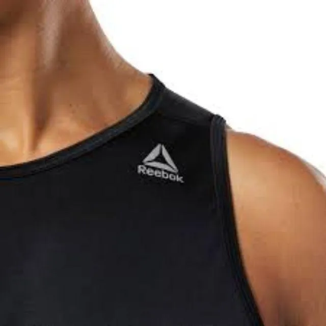 Reebok Essentials Speedwick Men Running Tank Black Du4286