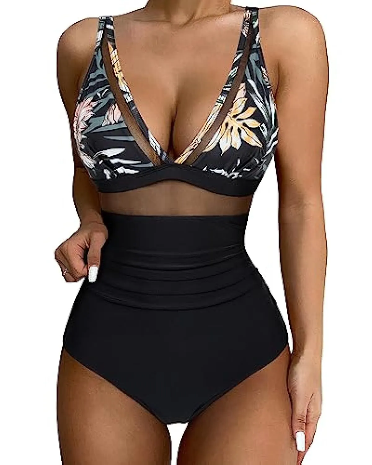 Tight Sexy High Waist One-Piece Swimsuit