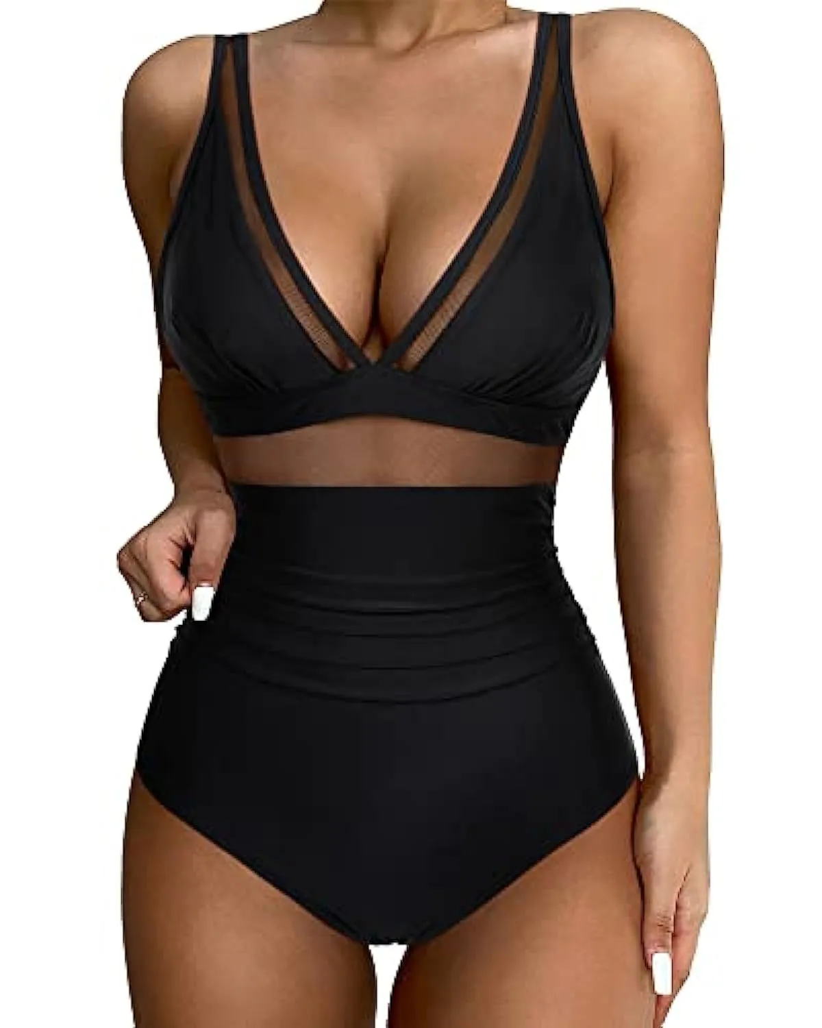 Tight Sexy High Waist One-Piece Swimsuit