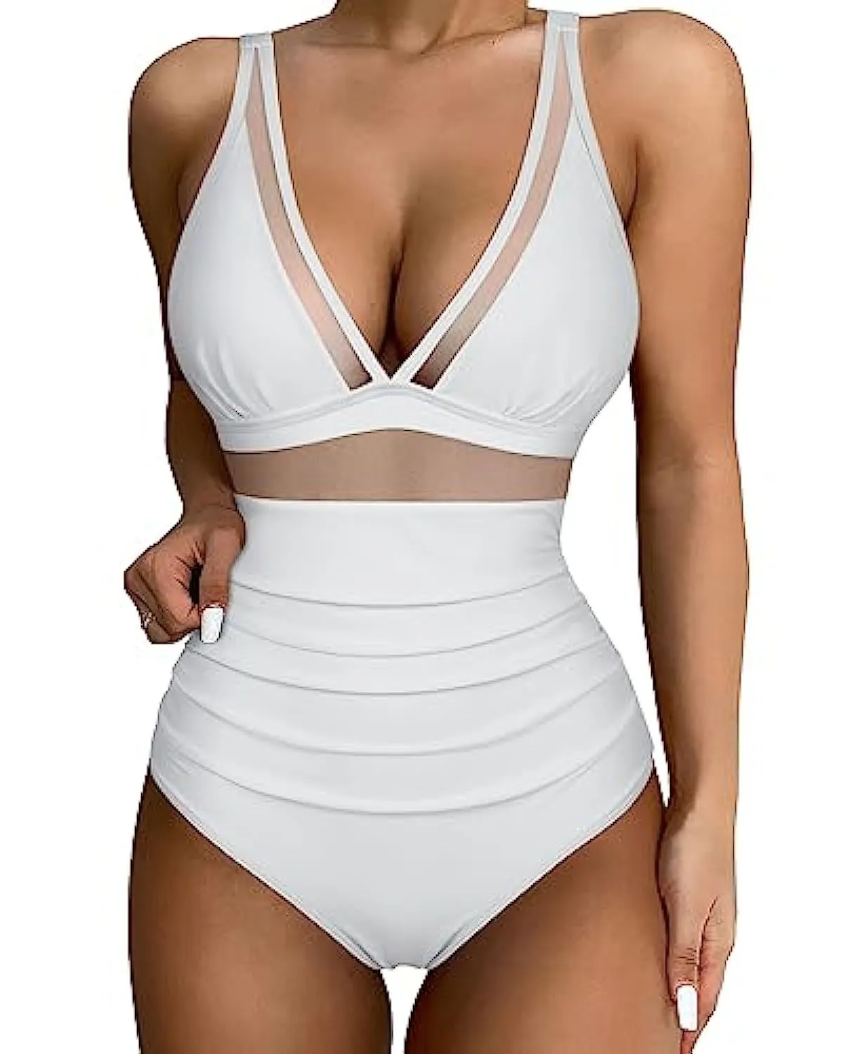 Tight Sexy High Waist One-Piece Swimsuit
